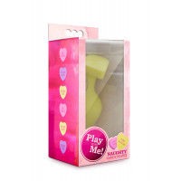 Анальный плаг PLAY WITH ME CANDY HEART SPANK ME YELLOW