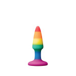 Анальная пробка DREAM TOYS COLOURFUL LOVE RAINBOW ANAL PLUG MINI