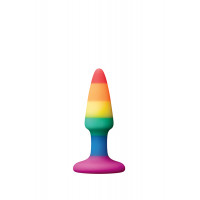 Анальная пробка DREAM TOYS COLOURFUL LOVE RAINBOW ANAL PLUG MINI