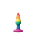 Анальная пробка DREAM TOYS COLOURFUL LOVE RAINBOW ANAL PLUG MINI
