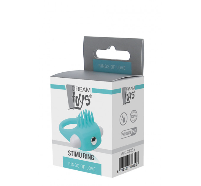 Эрекционное кольцо LIT-UP SILICONE STIMU RING 5 BLUE