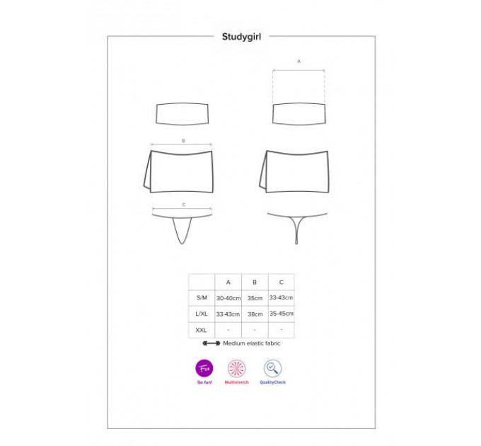 Костюм студентки Obsessive Studygirl costume L/XL