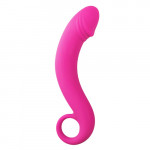 Изогнутый фаллоимитатор Curved Dong для простаты розовый, 17.5 см x 3.5 см.