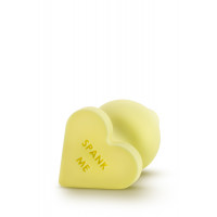 Анальный плаг PLAY WITH ME CANDY HEART SPANK ME YELLOW