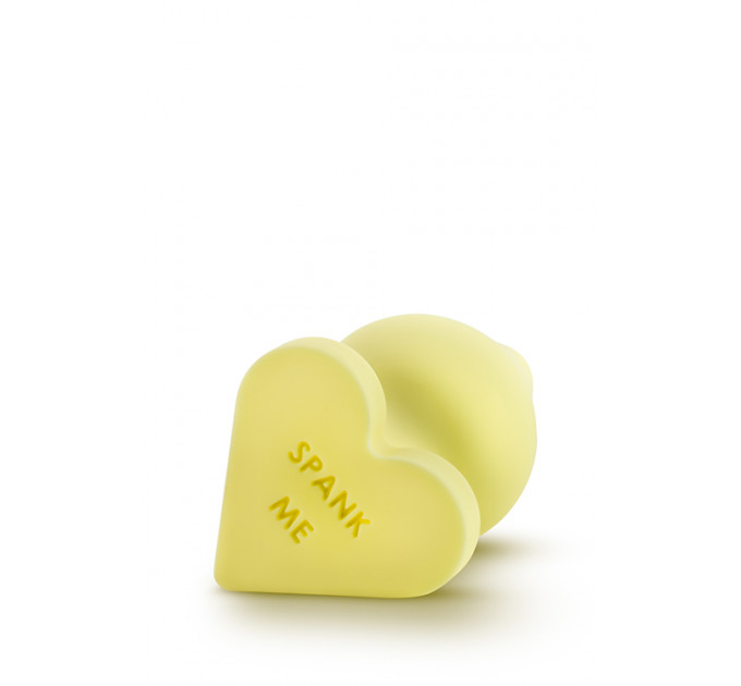 Анальный плаг PLAY WITH ME CANDY HEART SPANK ME YELLOW