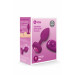 Анальная пробка с вибрацией B-Vibe Vibrating Jewel Plug S/M Pink Ruby, силиконовая, розовая