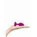 Анальная пробка с вибрацией B-Vibe Vibrating Jewel Plug S/M Pink Ruby, силиконовая, розовая