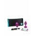 Анальная пробка с вибрацией B-Vibe Vibrating Jewel Plug S/M Pink Ruby, силиконовая, розовая