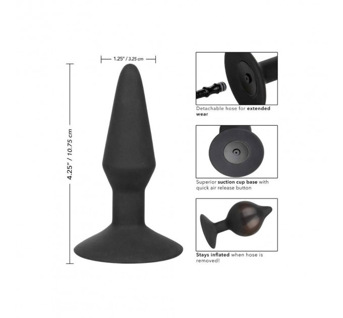 Анальная пробка средняя с накачкой Inflatable Plug California Exotic