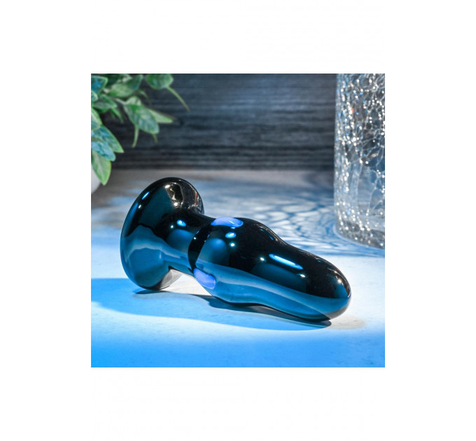Анальная пробка стеклянная с вибрацией A&E REAR ROCKER VIBRATING GLASS ANAL PLUG