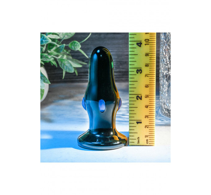 Анальная пробка стеклянная с вибрацией A&E REAR ROCKER VIBRATING GLASS ANAL PLUG