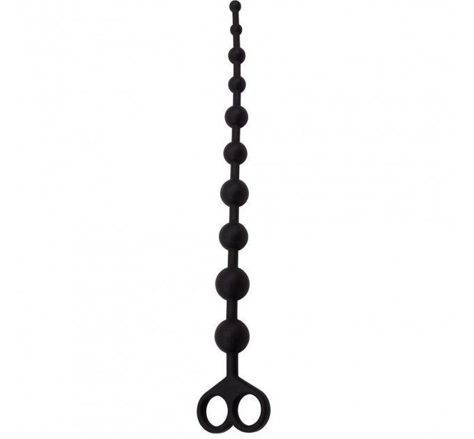 Анальний ланцюжок Chisa Black Mont Silicone чорний