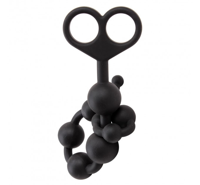 Анальний ланцюжок Chisa Black Mont Silicone чорний