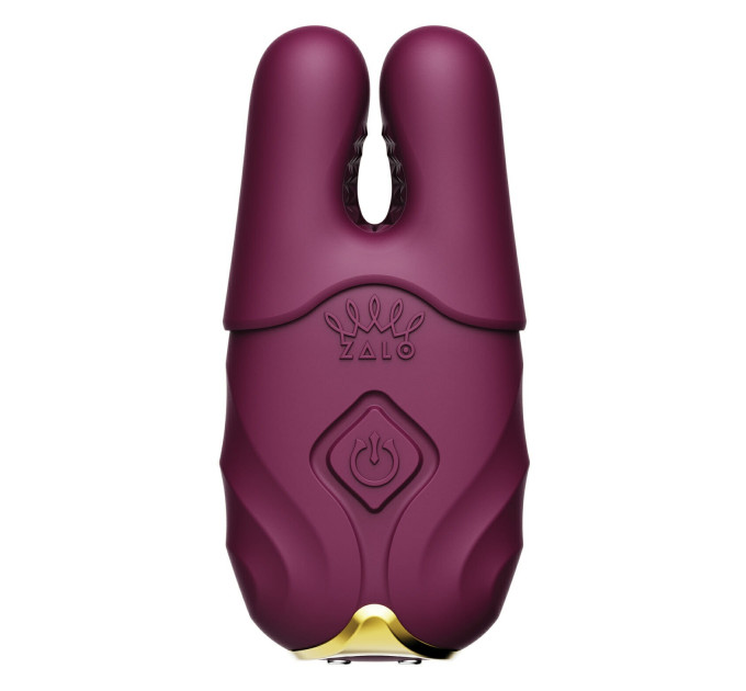 Беспроводные вибрирующие зажимы для сосков ZALO Nave Vibrating Nipple Clamps фиолетовый