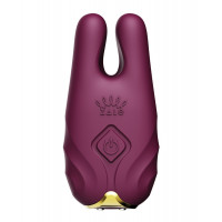 Беспроводные вибрирующие зажимы для сосков ZALO Nave Vibrating Nipple Clamps фиолетовый