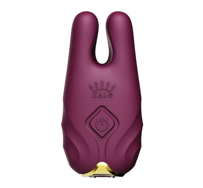 Беспроводные вибрирующие зажимы для сосков ZALO Nave Vibrating Nipple Clamps фиолетовый