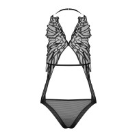 Боди с имитацией крыльев Obsessive Alifini, черный, S/M