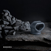 Эрекционное кольцо Boners для пениса и яичек, серое