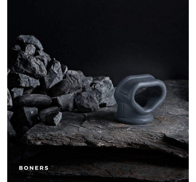 Эрекционное кольцо Boners для пениса и яичек, серое