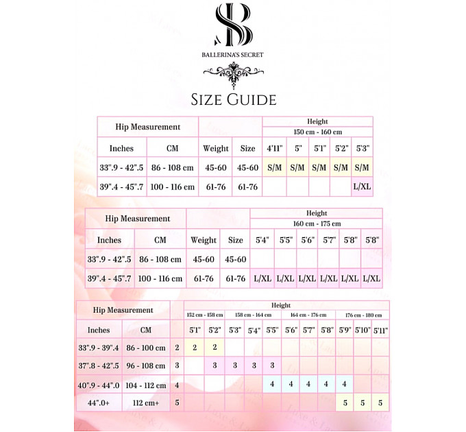 Панчохи Ballerina's Secret BS111 20 den з візерунком, чорні, L/XL