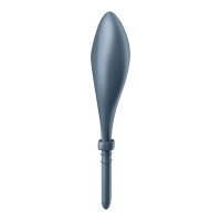 Эрекционное смарт кольцо с вибрацией Satisfyer Bullseye Connect App, серый