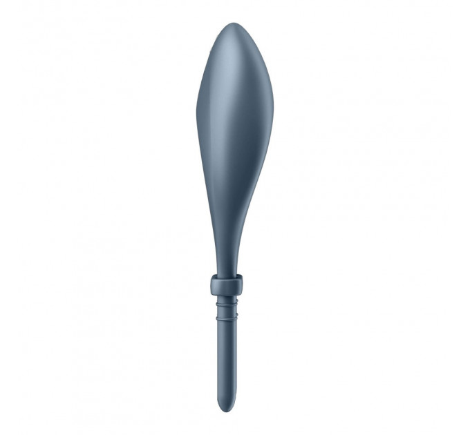Эрекционное смарт кольцо с вибрацией Satisfyer Bullseye Connect App, серый