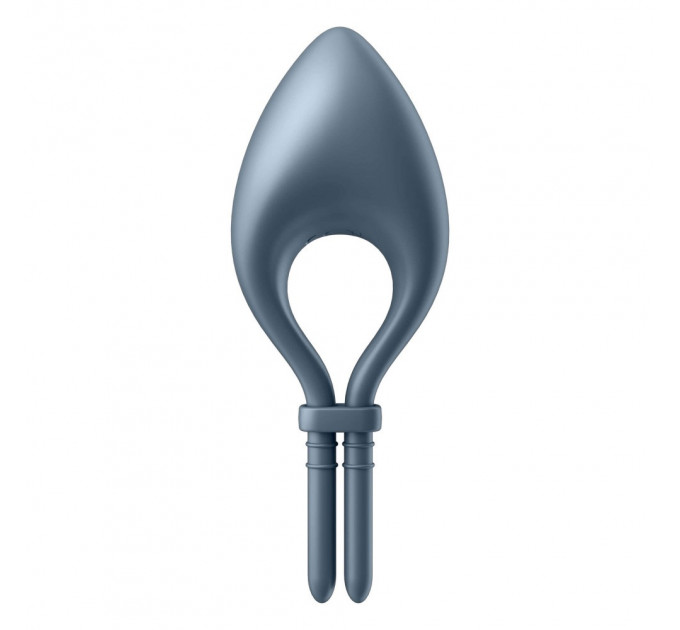 Эрекционное смарт кольцо с вибрацией Satisfyer Bullseye Connect App, серый