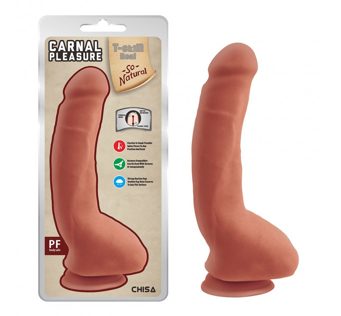 Фаллоимитатор реалистик Chisa T-skin ReaL CARNAL Pleasure; 23,5 см