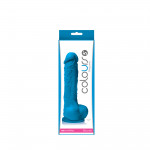 Фаллоимитатор силикон NS Novelties COLOURS PLEASURES 7'' DILDO BLUE
