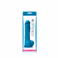 Фалоімітатор силікон NS Novelties COLOURS PLEASURES 7'' DILDO BLUE
