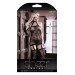 Комбинезон эротический Sheer Fantasy с узорами, черный, Оne Size
