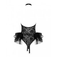 Костюм покоївки Obsessive Frilles Чорний L/XL