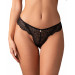 Кружевные трусики Obsessive Iliosa черные, L/XL