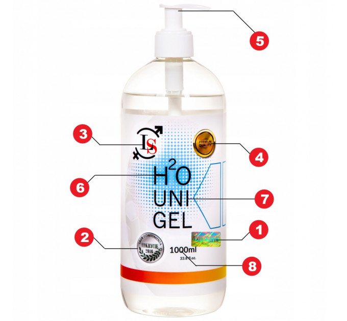 Лубрикант на водной основе Lovestim H2O UNI GEL 1000 мл