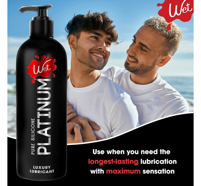 Лубрикант Wet Platinum Premium 475 мл, на силиконовой основе