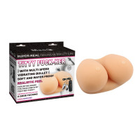 Мастурбатор-грудь с вибрацией Chisa Man Q Girl Cute Heart, телесный