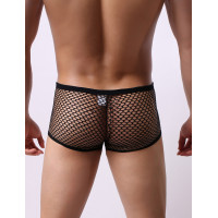 Чоловічі труси в сітку Star Night Fishnet Boxer чорні, М