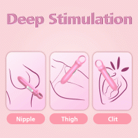 Міні-вібратор Every Night Toys Merry світло-рожевий, 10 режимів вібрації