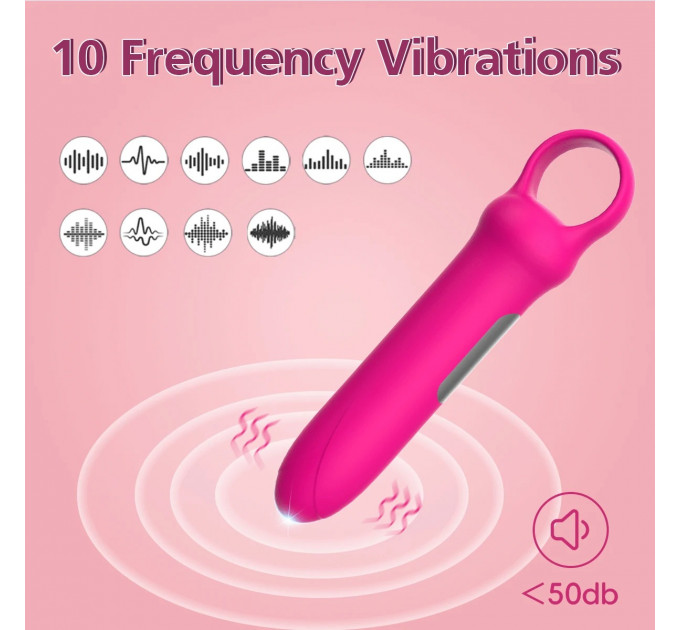 Мини-вибратор Every Night Toys Merry светло-розовый, 10 режимов вибрации