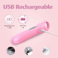 Міні-вібратор Every Night Toys Merry світло-рожевий, 10 режимів вібрації