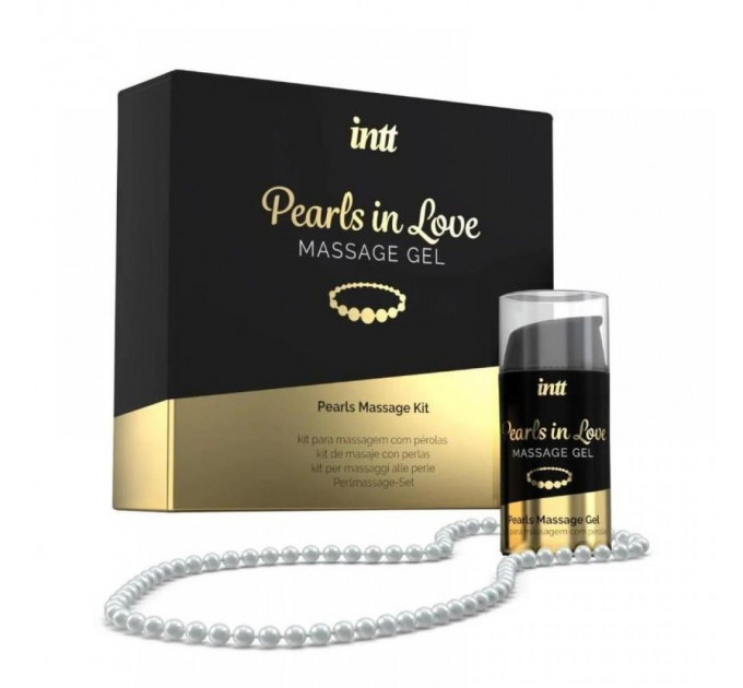 Набір для інтимного масажу Intt Pearls in Love, 15 мл, з гелем та намистами