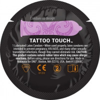 Набор презервативов с рельефом в виде тату ONE Tattoo Touch (цена за упаковку, 100 шт.)