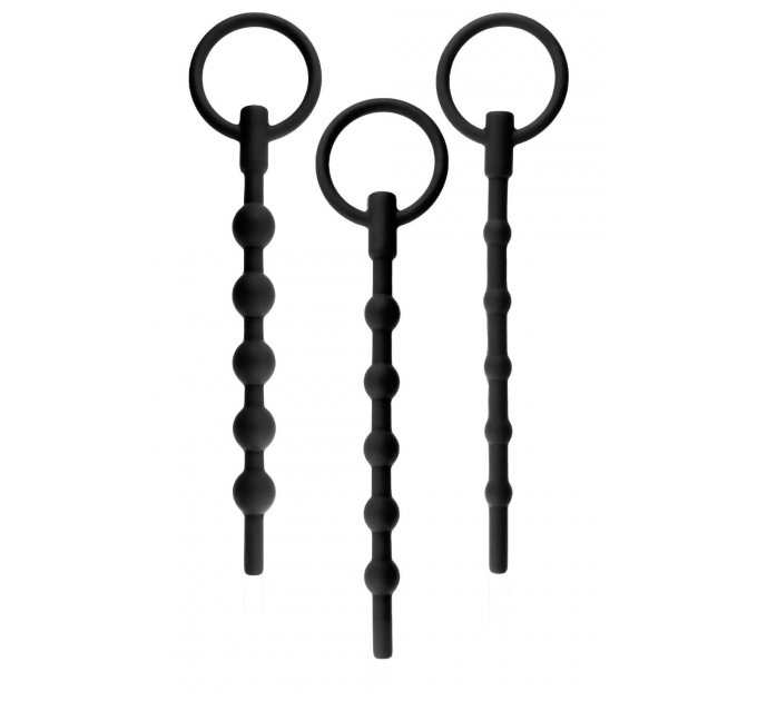 Набір уретральних катетерів NMC Knot Knot чорний, 3 шт