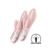 Надувний вібратор-кролик Satisfyer Air Pump Bunny 3 рожевий