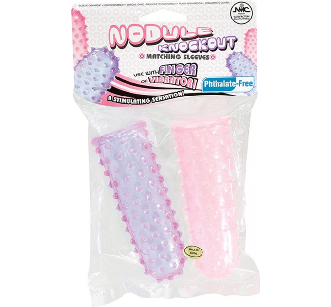 Насадки пальчикові Finger Sleeves, PURPLE / PINK
