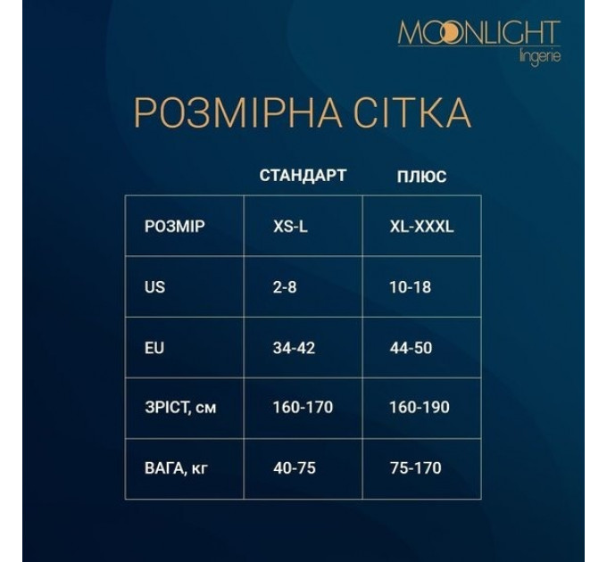 Платье Moonlight Lingeried Model 13 в сеточку, черное, One Size