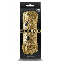 Шелковистая веревка для шибари NS Novelties Bound золотистая