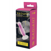 Анальна пробка люмінесцентна Dream Toys RADIANT Glow In The Dark синя, М