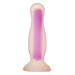Анальна пробка, що світиться Dream Toys RADIANT SOFT SILICONE GLOW IN THE DARK PLUG MEDIUM PURPLE