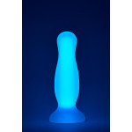 Анальна пробка, що світиться Dream Toys RADIANT SOFT SILICONE GLOW IN THE DARK PLUG MEDIUM PURPLE